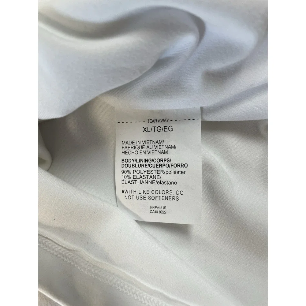 NWT Under Armour Fitted Motion Crop Tank Top White Womens‎ Athletic Sz XL